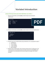 Challenge: Sintaks & Variabel Introducton