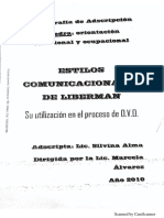 Estilos comunicacionales de Liberman