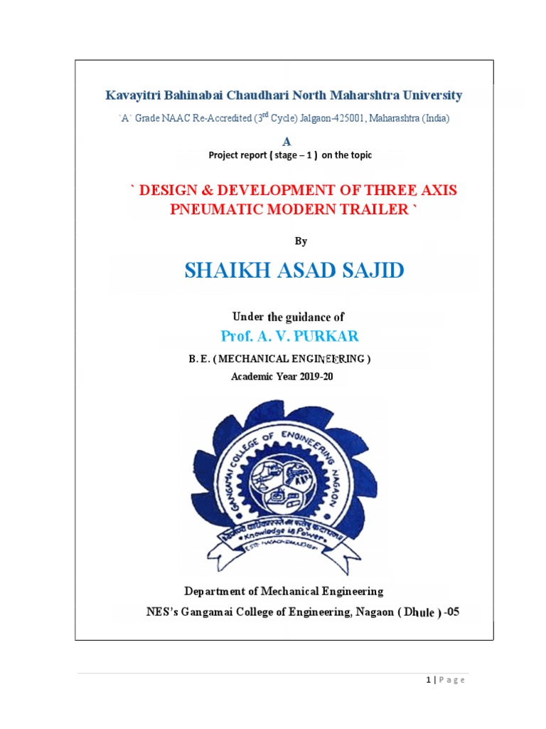 Mechanical Engineering Project | PDF