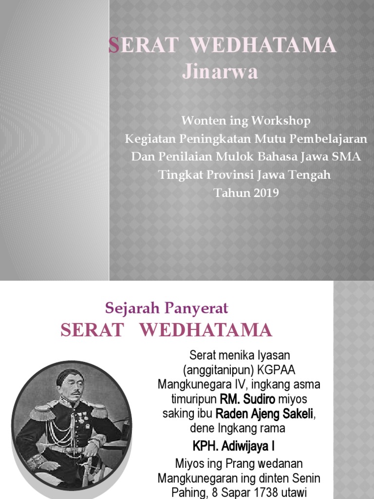 Serat Wedhatama Pupuh Kinanthi