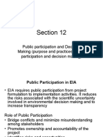 Section 12: Public Participation and Decision Making (Purpose and Practices, Public Participation and Decision Making)