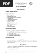 Diff. Calc. Module 1 Functions - Limits.Continuity