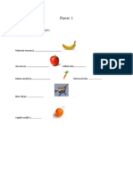 Fișa Nr. 1: Completează Propozițiile