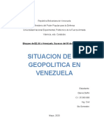 Situacion Geopolitica en Venezuela