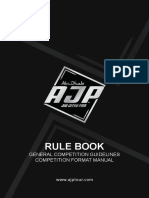 Rule Book: General Competition Guidelines Competition Format Manual