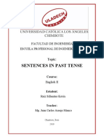 Sentences in Past Tense: Facultad de Ingeniería