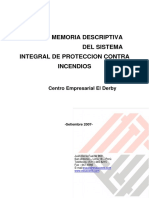 Memoria Descriptiva de Red Contra Incendios