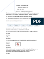 Guia de Reemplazo 5° Basico Niveles de Organización