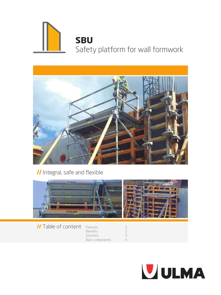 Safety Platform For Wall Formwork: Integral, Safe and Flexible | PDF ...