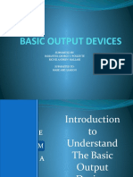 Basic Output Devices: Submmited By: Immanuel George V. Pollente Richie Andrew Mallari Submmited To: Mark Aris Samson