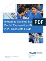 Integrated National Board Dental Examination (INBDE) 2020 Candidate Guide