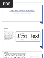 Fonts and Colours Explained: How Colour and Font Communicates To An Audience