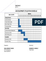 Backhoe Schedule