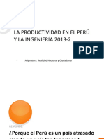 La Productividad en El Peru 2013 2