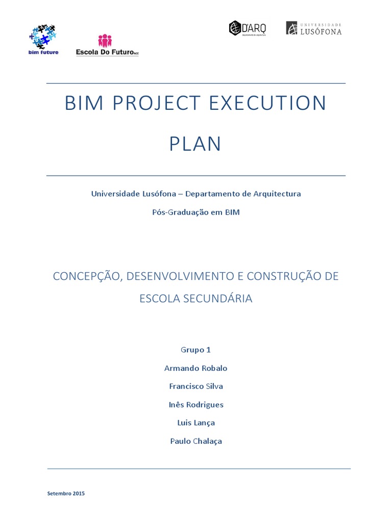 Bim Project Execution Plan Bep Concepcao PDF | PDF | BIM | Engenharia