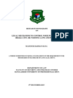 Legal Mechanisms for Controlling Noise Pollution in Dhaka