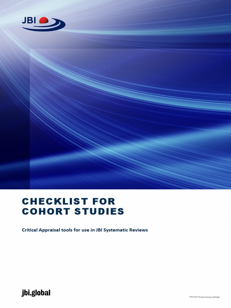 Checklist For Cohort Studies Pdf Download Free Pdf Systematic