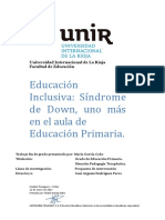 Educación inclusiva Síndrome Down