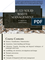Lecture # 1-2introduction To Solid Waste Management