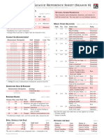 Adventurers League Reference Sheet Summary