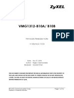 VMG1312-B10A/ B10B: Firmware Release Note