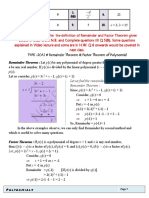Class IX - Polynomials - Assignment - Type - 2 (A) - Part I