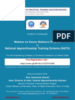 National Apprenticeship Training Scheme (NATS) : Webinar On Career Guidance Program