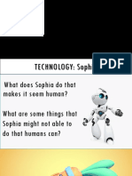 TECHNOLOGY: Sophia