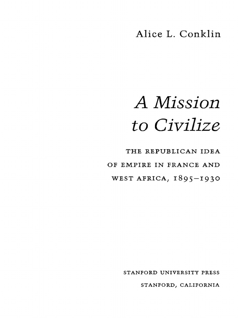 French Civilizing Mission in Africa | PDF | Colonialism | France