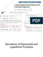 Find The Equations of The Tangent Line and The Normal Line To The Curve at The Given Value of X