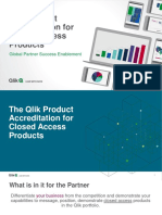 Qlik Product Accreditation For Closed Access Products: Global Partner Success Enablement