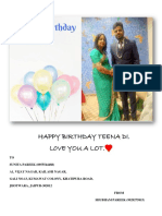 Happy Birthday Teena Di PDF