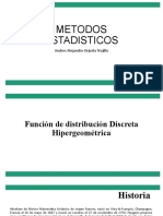 METODOS ESTADISTICOS CLASE 6. DISTRIBUCION HIPERGEOMETRICA.pptx