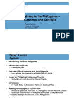 Mining in The Philippines - Concerns and Conflicts: Report Launch House of Commons 25 January 2007