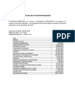 Ejercicio 1. Estado de Situacion Financiera PDF