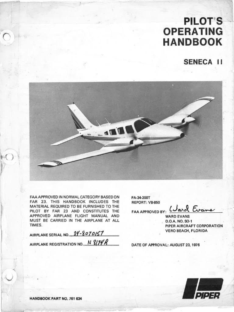 Pa34 200T Poh VB 850 | PDF