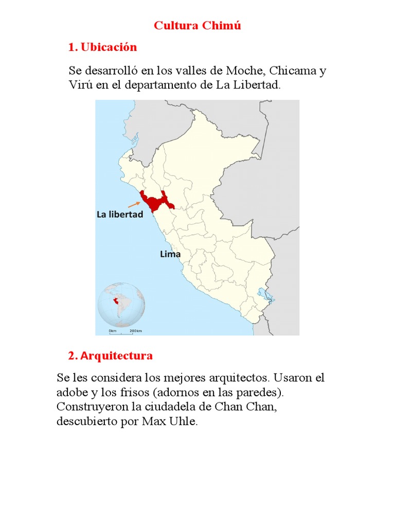 Ubicación y economía de la cultura Chimú | PDF | Agricultura | Ganadería