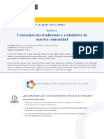 Conocemos Las Costumbres y Tradiciones de Nuestra Comuidad Act 11 2°