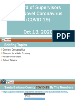 Santa Barbara Public Health Department Demographic Data Presentation COVID-19 Pandemic