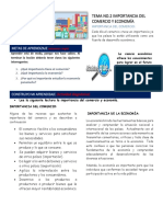Tema No 2 Importancia Del Comercio y Economía PDF