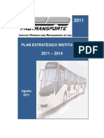 PLAN 13709 Plan Estrategico Institucional 2011-2014 2011