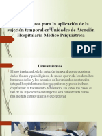 Lineamientos para La Aplicación de La Sujeción Temporal