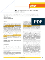 Return To Sport After ACL Reconstruction How, When and Why