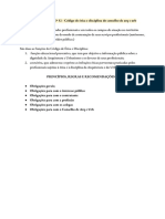 Resumo de Sala de Aula Resolução #52 - Código de Ética e Disciplina Do Conselho de Arq e Urb