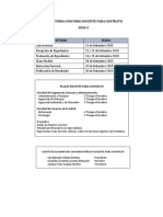 Convocatoria Concurso Docente para Contrato PDF