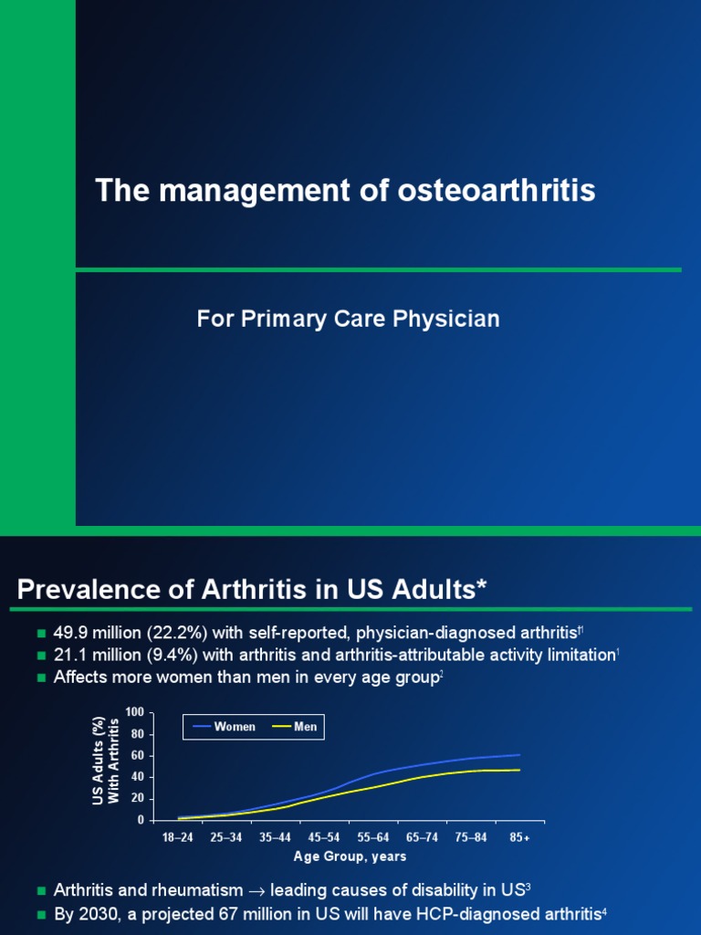 The Management of Osteoarthritis: For Primary Care Physician | PDF ...