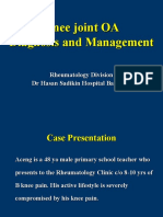 Knee Joint OA Diagnosis and Management