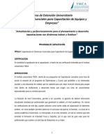 Capacitación en Dinámicas para Equipos y Empresas