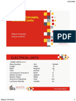 ECEA020 Electrical Concepts, Terms and Units