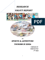 Research Proejct Report: Sports & Adventure Tourism in Idnia